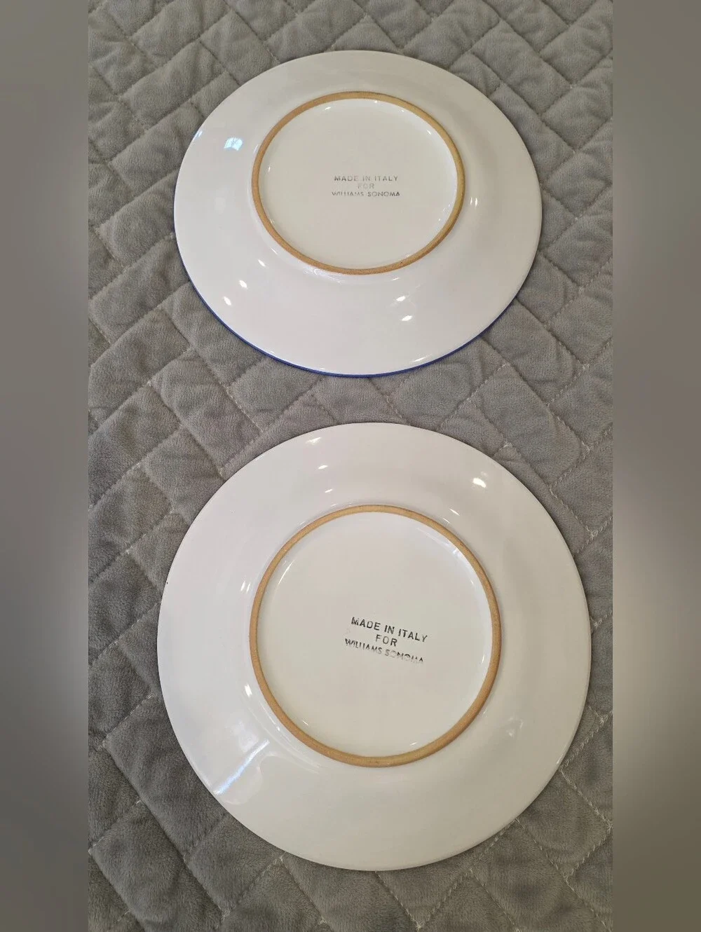Set Of 2 Vintage Made In Italy For Williams Sonoma Rooster Salad Plates 8.5